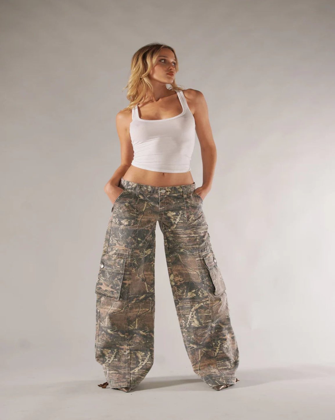 Camo cargo pants